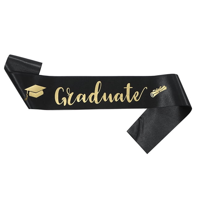 Fgnfyis I Graduated Sash Ribbon Graduation Stole Accessory Party Decoration Supplies for Graduate Celebration Yellow