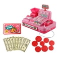 thumbnail image 2 of de de supermercado para con calculadora de escáner, centro commerce business, juguetes de simulación , juguetes de Rosado CUTICAT Juego de simulación de cajero para niños, 2 of 6