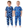 thumbnail image 3 of BenBen Kids Toddler Boy Pajamas Pj Set Short Sleeve Snug Fit Soft & Cozy Sleepwear Loungewear 2-Pack - Size 2Y to 10Y, 3 of 7
