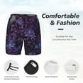 thumbnail image 5 of Haiem Lilac Men'S Quick-Dry Swim Trunks: Comfortable Beach Shorts With Mesh Lining And Pockets - Ideal For Swimming And Sunbathing Small, 5 of 9