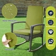 thumbnail image 5 of MOONORAH Outdoor Chair Cushions, Patio Seat Cushions Outdoor Chair Pads, 42"L x 18"W Rectangle Waterproof Outdoor Chair Cushion Garden Sofa Couch Chair Pads, Premium Comfortable, Green, 5 of 9