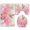 thumbnail image 1 of JSDART Daisy Dreams 3 Piece Bathroom Rugs Set Bath Rug Contour Mat and Toilet Lid Cover, 1 of 2