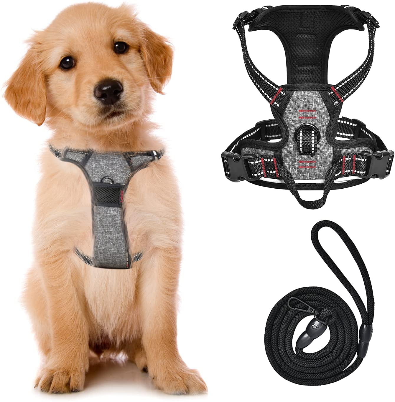 Super strong Pet dog Harness Adjustable Leash Puppy Cat Hand Strap Vest Collar 