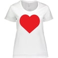 thumbnail image 3 of Inktastic Red Heart Women's Plus Size T-Shirt, 3 of 5