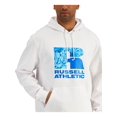 thumbnail image 3 of RUSSELL ATHLETIC Mens Santiago White Graphic Draw String Hoodie L, 3 of 4