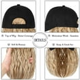 thumbnail image 4 of YEKEYI Hat Wig for Women, Short Wave Baseball Cap Wig with Curly Synthetic Hair Extensions, 4 of 9
