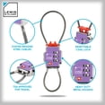 thumbnail image 3 of Candados TSA para Equipaje Lewis N Clark 3X Seguridad Paquete de 1 Color Morado, 3 of 7