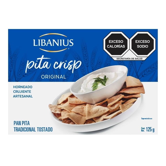 Pita pita crisp          Libanius Pita Crisp tostado 125 g