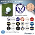thumbnail image 2 of PinMart’s Officially Licensed United States Pack of 3 Magnetic Golf Ball Markers and Hat Clip - Golf Accessories for Men and Women - Ball Markers and Hat Clip with Magnet for Golf Hats, 2 of 4