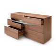 thumbnail image 5 of Modrest Ceres 6-Drawer Silent Gliding Contemporary MDF Wood Dresser in Walnut, 5 of 5