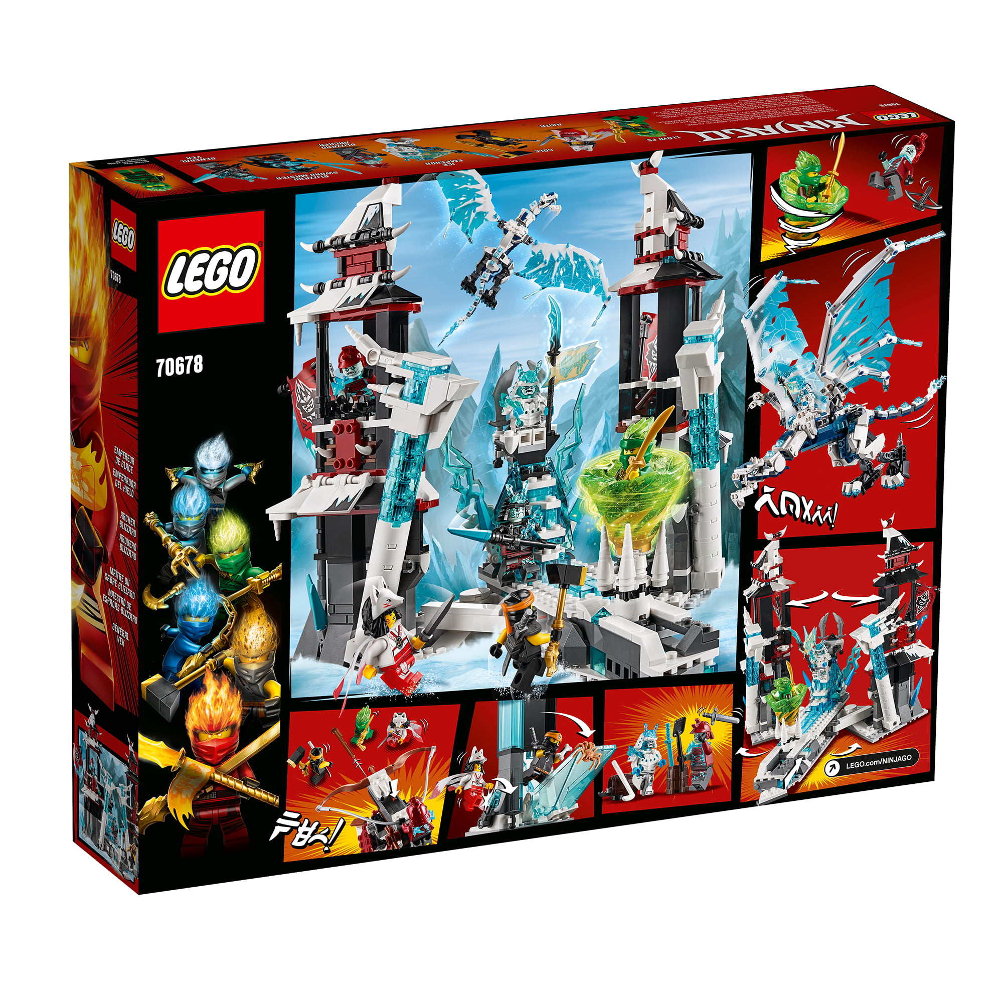 Slibende Blaze bringe handlingen LEGO 70678 NINJAGO Castle of the Forsaken Emperors Building Kit (1,218  Pieces) - Walmart.com