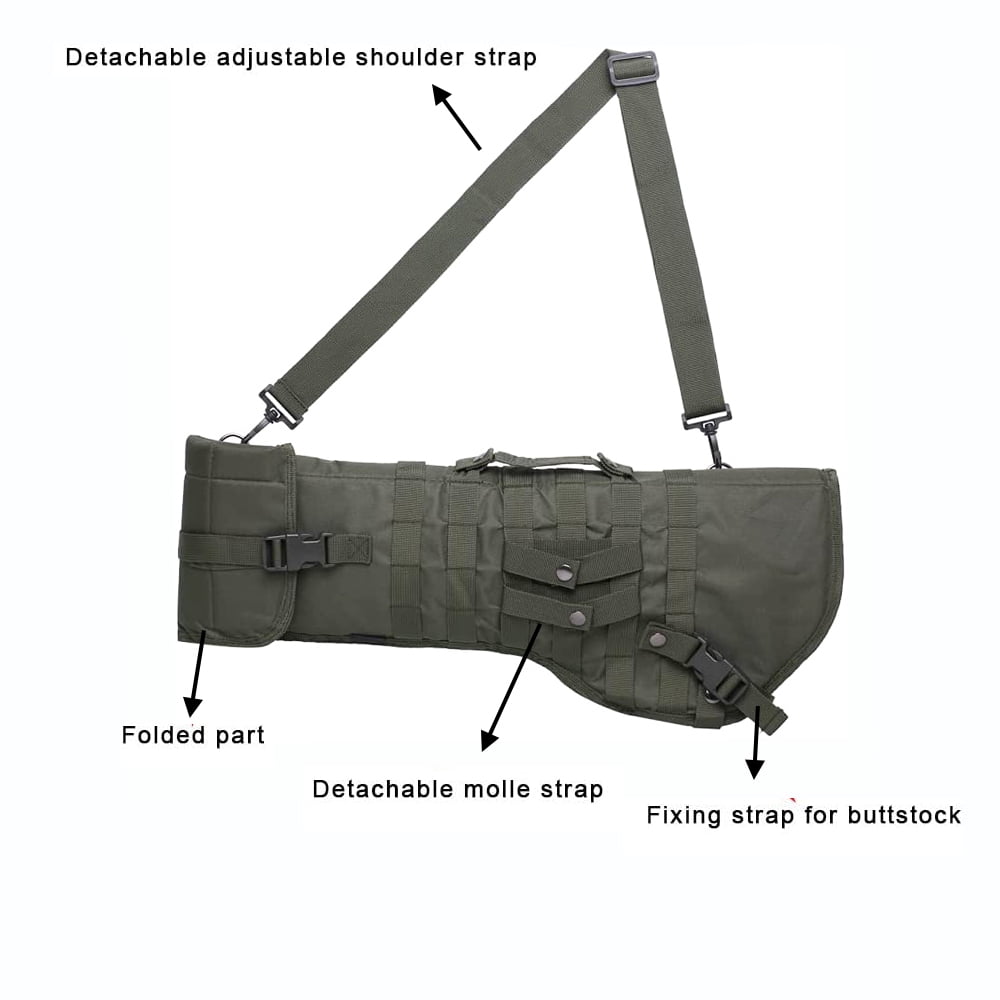 Kylebooker Rifle Scabbard Shotgun Shoulder Bag Black 29inch