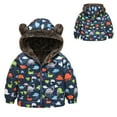 thumbnail image 6 of Baby Coat with Hooded Cute Cartoon Printed Solid Long Sleeve Baby Girl Outfits for Baby Girls 4-5 Years, 6 of 6