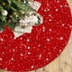thumbnail image 5 of Falda Del Árbol de Navidad 21x21 Pulgadas Lentejuelas Falda Del Árbol de Navidad Redonda Alfombra Decorativa de Feliz Navidad para Salón Dormitorio Piso Antideslizante Alfombra de Pasillo, Brillante A, 5 of 7