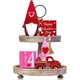thumbnail image 1 of 5 piezas de decoración de bandeja escalonada de gnomo del día de San Valentín (bandeja no incluida) – Felpa de gnomo, mini letrero de madera del día de San Valentín, guirnalda de cuentas de mader, 1 of 5