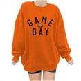 thumbnail image 2 of Xqxayjr Womens Game Day Sweatshirts Casual Loose Long Sleeve Football Season Graphic Blouses Tops Trendy Plus Size Round Neck T-Shirts Outfits, 2 of 3