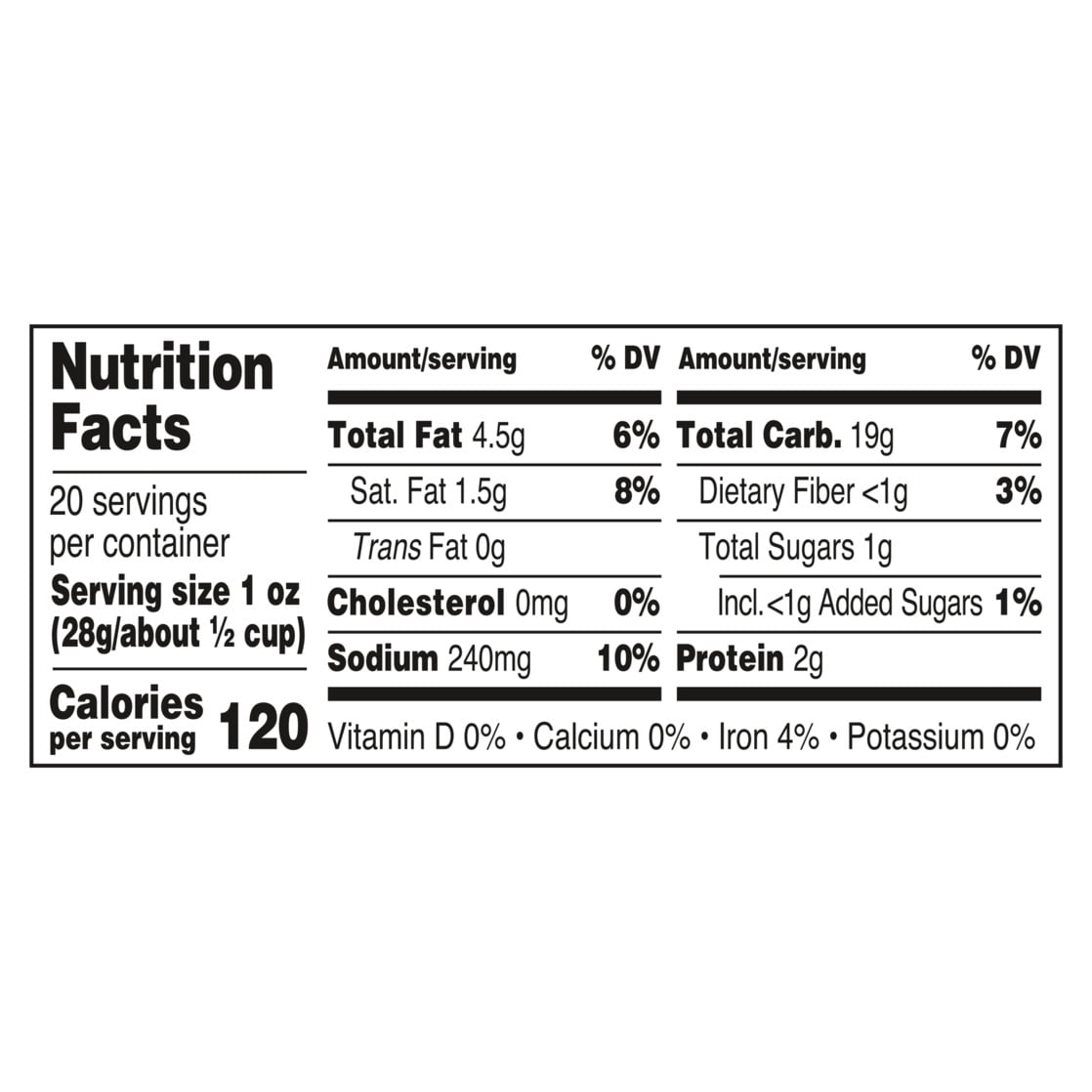 Utz Pub Mix, 20 oz Barrel