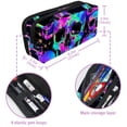 thumbnail image 5 of MUOOUM Pencil Case, Bright Skulls Head Large Capacity Pencil Pouch Stationery Pen Bag, 5 of 7