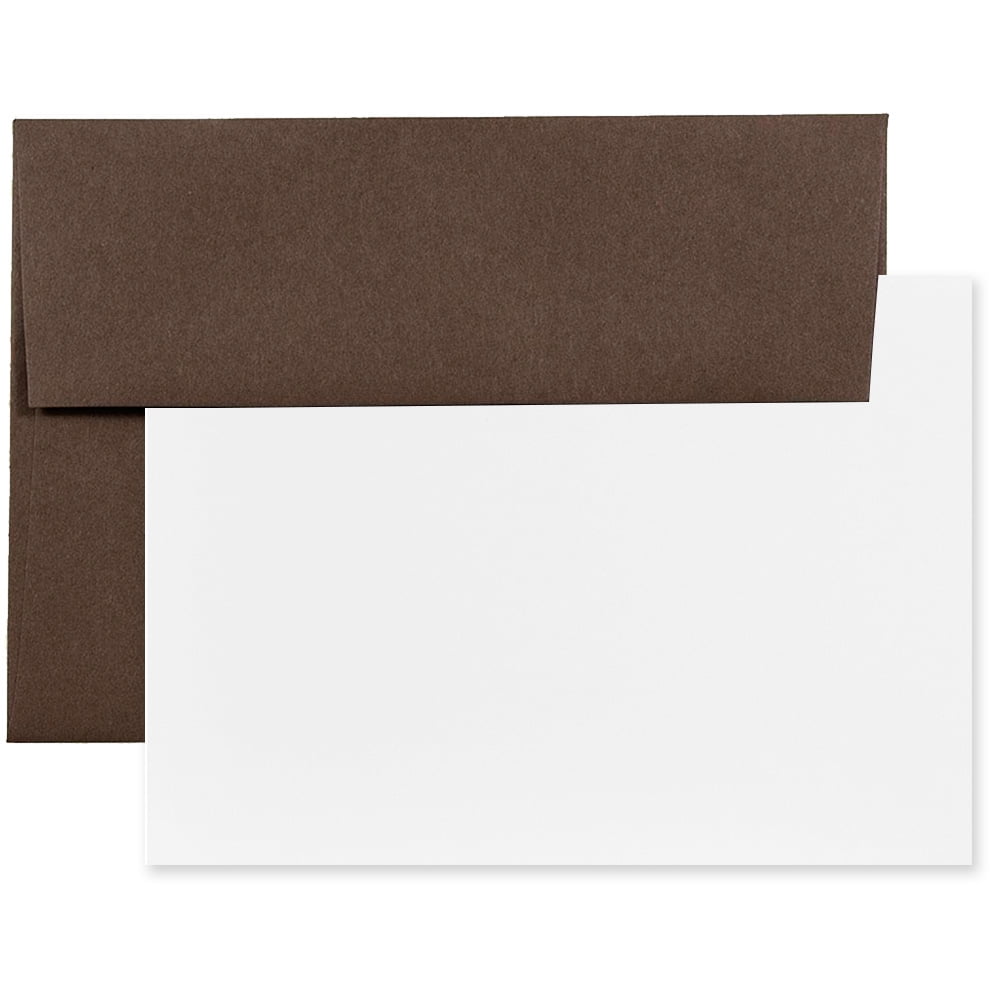 JAM Stationery Set, A2 Size, Chocolate Brown, 25/Pack