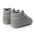 thumbnail image 4 of Baby Girls Boys Walking Shoes Toddler Infant First Walker Soft Sole High-Top Ankle Sneakers Newborn Crib Shoe, 4 of 7
