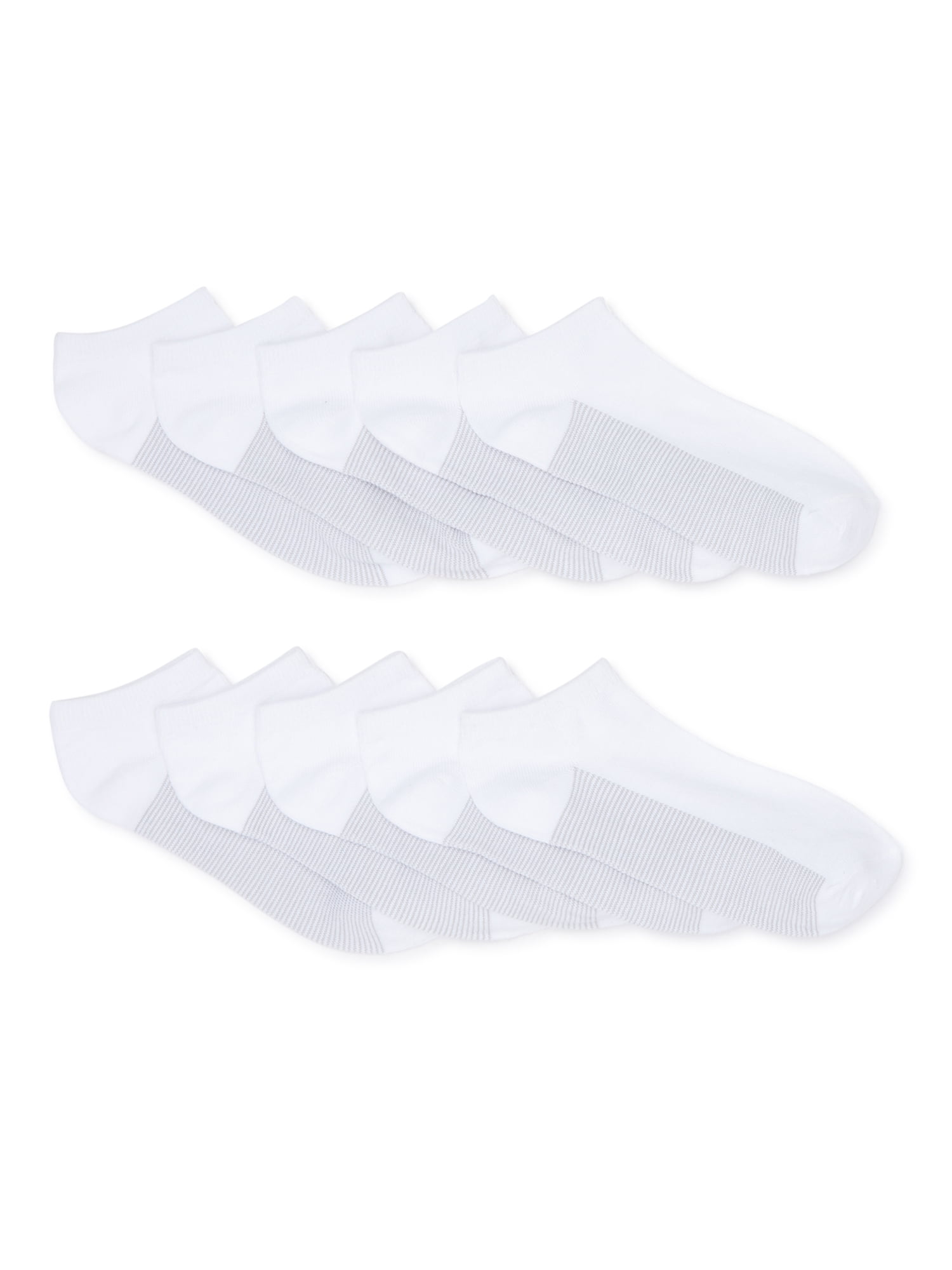 No Boundaries Women's Low-Cut Socks, 10-Pack