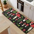 thumbnail image 5 of Red Mushroom Leaf Black Pattern Kitchen Rug Mat,Kitchen Runner Rugs Non Skid Washable,Decorative Kitchen Floor Mats for Kitchen,Sink,Laundry,17"x47.2", 5 of 7