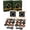 Set of 2, variant on NFC Magnetic Mini Record Player for Refrigerator, Jingle Vinyl Music Box with 9 Programmable NFC Discs, Retro Fridge Magnet Decor for Kitchen Dorm Desk Christmas Gift
