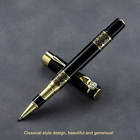 Ballpoint pen black refill classical retro style luxury pen best