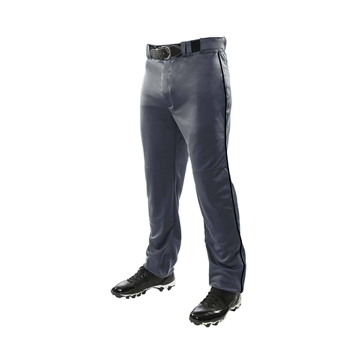 Photo 1 of Champro Youth Triple Crown Piped Pants: BP91UY Graphite/Black / Large