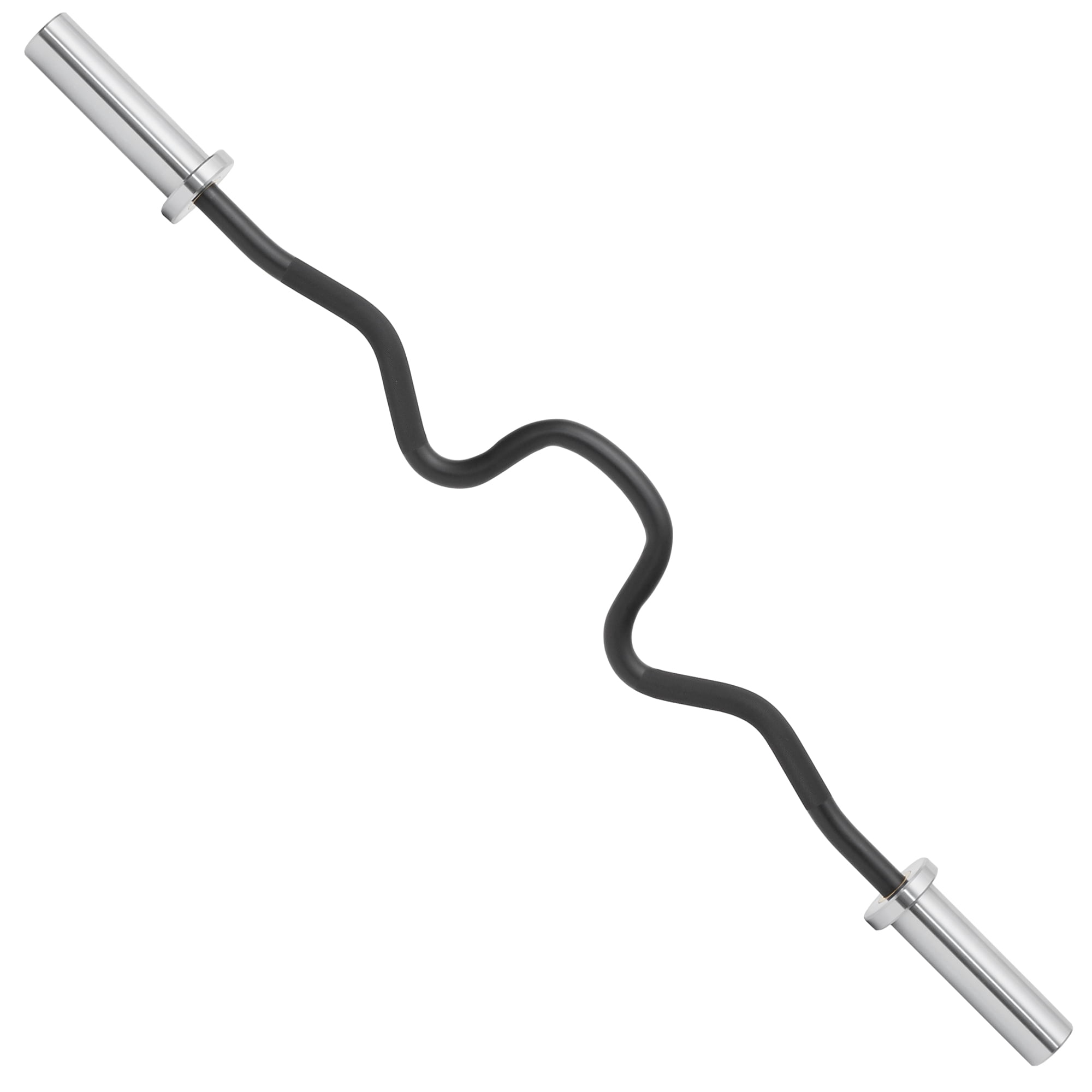 Philosophy Gym 47" Super Curl Olympic Barbell -8.8KG 25mm Grip 400LB Capacity 4 Needle Bearing 2" Weightlifting Bar