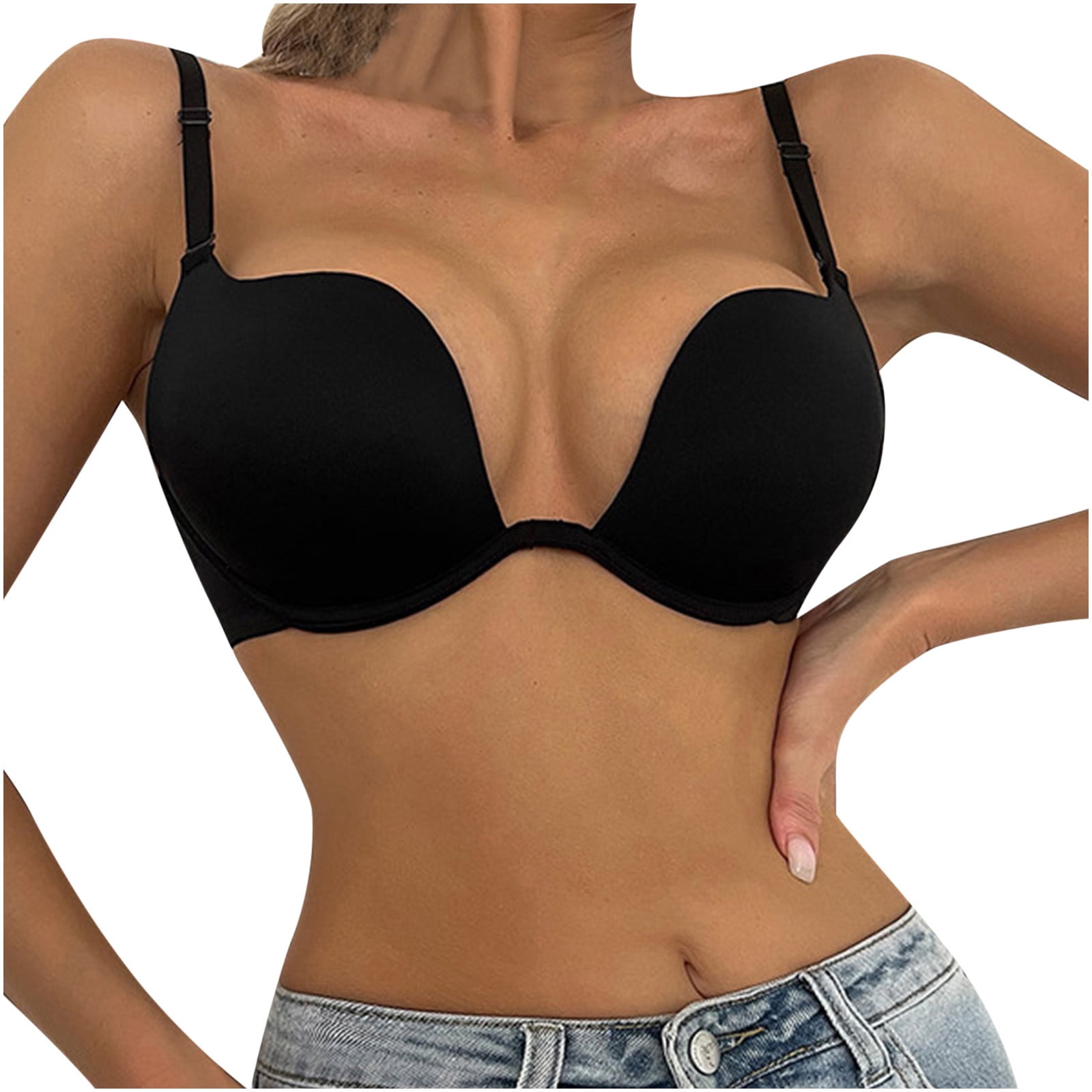 SELONE 2023 Everyday Bras for Women Push Up No Underwire Lace for Sagging  Breasts Breathable Ladies No Steel Ring Gathering Adjustment Lift Underwear  Nursing Bras for Breastfeeding Green L（36/80AB） 