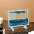 thumbnail image 1 of Imagen de arena móvil de 7 pulgadas y 8 pulgadas, imagen de arena dinámica, paisaje de arena de escritorio de para decoración para hogar 7 pulgadas negro bnco azul perfecl Imagen de arena dinámica, 1 of 7