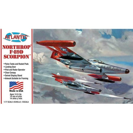 UPC: 0850002740752 | Atlantis Models AANH221 1-8 Scale Swivel Stand Plastic Figures for Northrop F-89D Scorpion