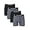 Black/Grey, variant on Hanes Men's Boxer Brief 4-Pack Ultimate Comfort Flex Fit Total Support Pouch