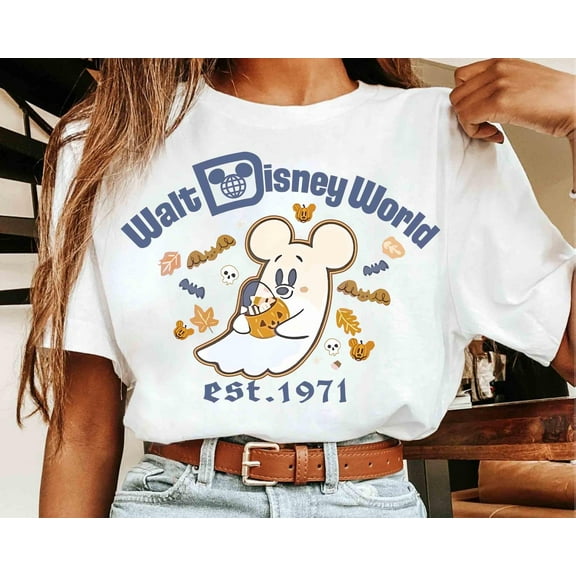 Mickey Mouse Ghost Walt Disney World 1971 Halloween Shirt, Mickey Boo Too You Tee, Spooky Season Family Trip, Family Gift