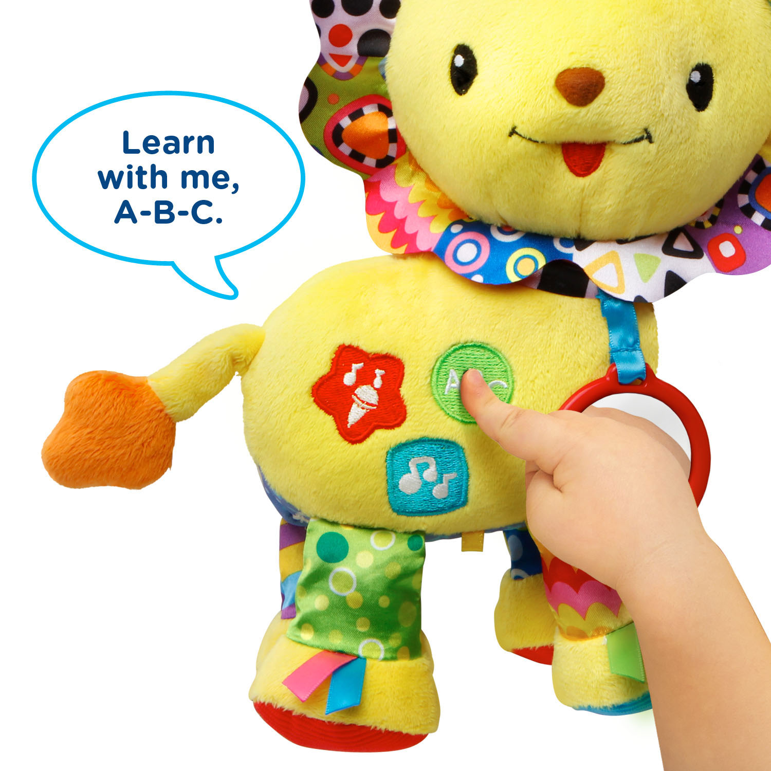 VTech Crinkle and Roar Lion, Plush Sensory Toy for Baby Infant - image 5 of 5