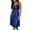 Navy, variant on Lightweight Nightgowns for Women Zaewscy Women's Home-use Summer Lightweight Lace-embroidered V-neck Short Nightgown Pink Free Size