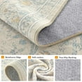 thumbnail image 6 of UERMEI 6x9 Area Rugs for Living Room, Indoor Washable Rug, Floral Area Rugs for Bedroom Home Office Decor Dining Room Carpets, Non Slip Low Pile - Blue/Beige/Yellow(Distressed), 6 of 14