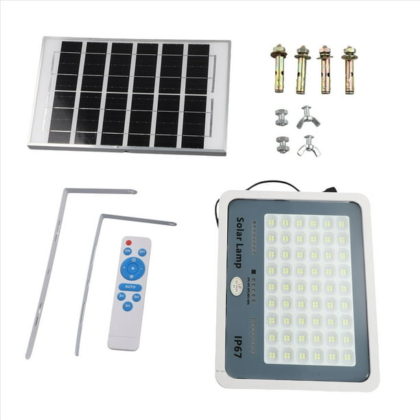 Lámpara Solar 216 LED Iluminación de Patio Exterior Luz de Calle de Inducción Reflector Impermeable Ultra Brillo Alta Potencia