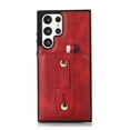 thumbnail image 1 of TECH CIRCLE for Samsung Galaxy S22 Ultra Case, PU Leather Adjustable Loop Strap Case with Hidden Cart Slot Shockproof Protective Case for Samsung S22 Ultra 6.8" 2022 Ladies Women Men, Red, 1 of 15