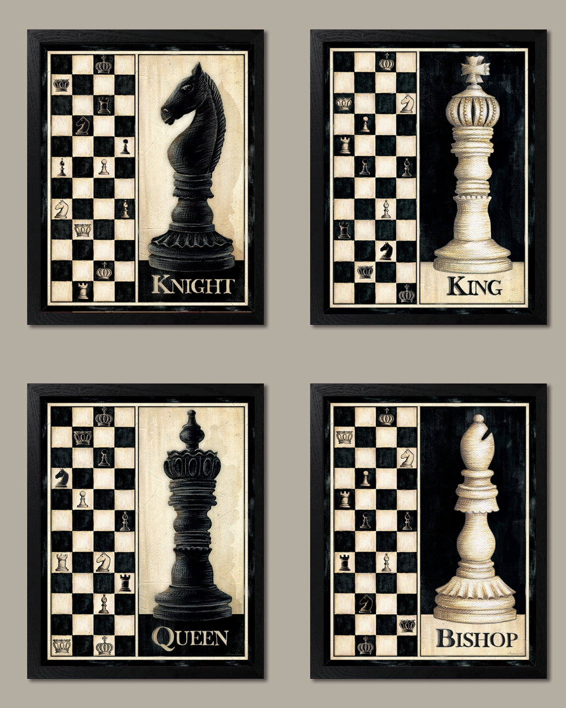 Giant Ornamental Chess Pieces King - Queen - Knight