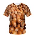 thumbnail image 1 of Imprimé Noix Hip Hop Été T-Shirt à Manches Courtes pour Hommes Alternative Drôle Décontracté Tendance Qualité Col Rond Haut, 1 of 5