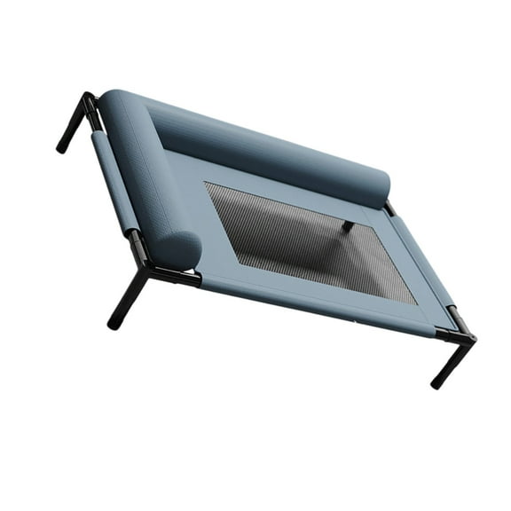 Chew Resistant Elevated Dog Bed Outdoor Cooling Cot With Steel Frame Breathable Mesh Washable For Small to Medium Dog