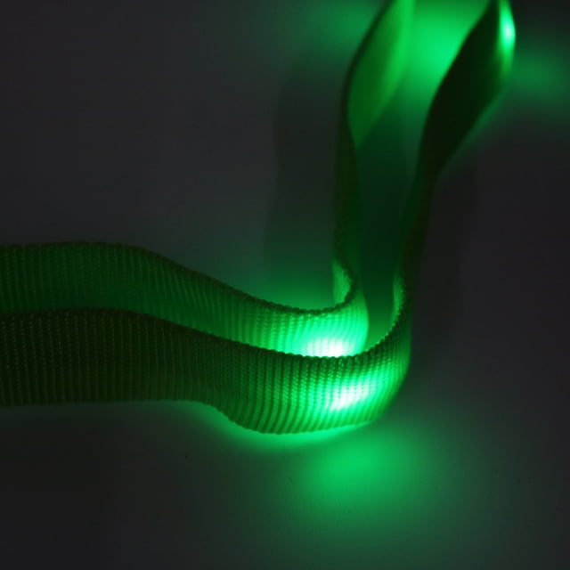LED Light Up Neck Strap Band Lanyard key Neck Strap Band chain ID Badge Hanging Lace Rope