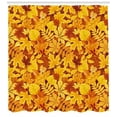 thumbnail image 3 of Ambesonne Tree Shower Curtain, Shady Fall Oak Maple Leaf, 69"Wx70"L, Earth Yellow Marigold, 3 of 3