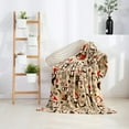 thumbnail image 3 of Velvet Touch Ultra Plush Christmas Holiday Printed Fleece Throw/Blanket-50 x 60inch, (Monkey), 3 of 6