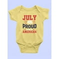 thumbnail image 3 of July 4Th Proud American Bodysuit Infant -Image by Shutterstock,  24 Months, 3 of 4