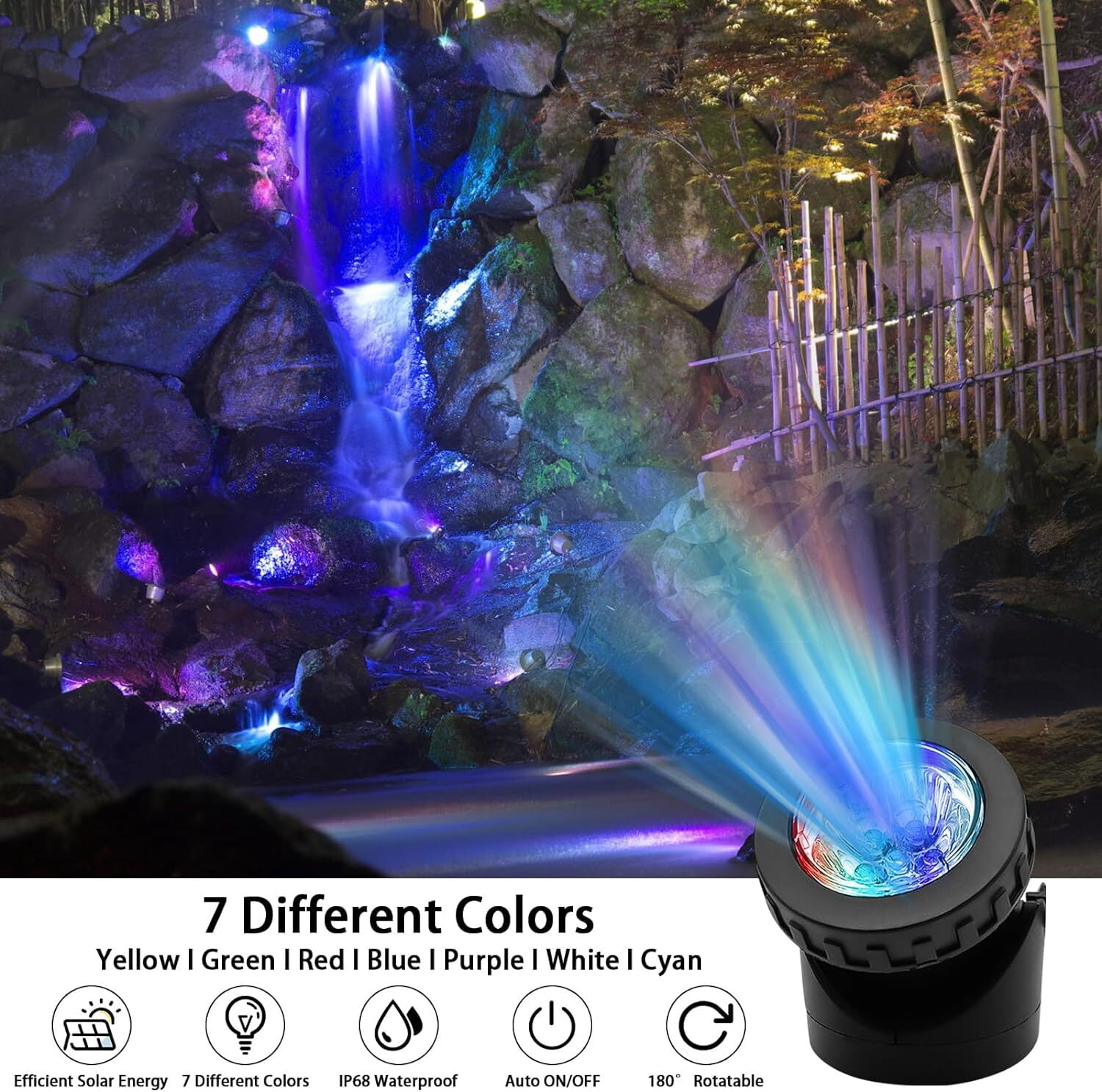 GOUTOOL Waterproof LED Floating Pool Lights, 12 Count
