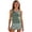 Green, variant on Girls Swimsuit One Piece Swimsuits Solid Ruched Bathing Suit for Girls Full Coverage Modest Padded Swimwear/Black