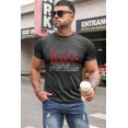 thumbnail image 4 of ABPHQTO Camiseta de manga corta con estampado de letras LOVE de Valentine gris para hombre, 4 of 5